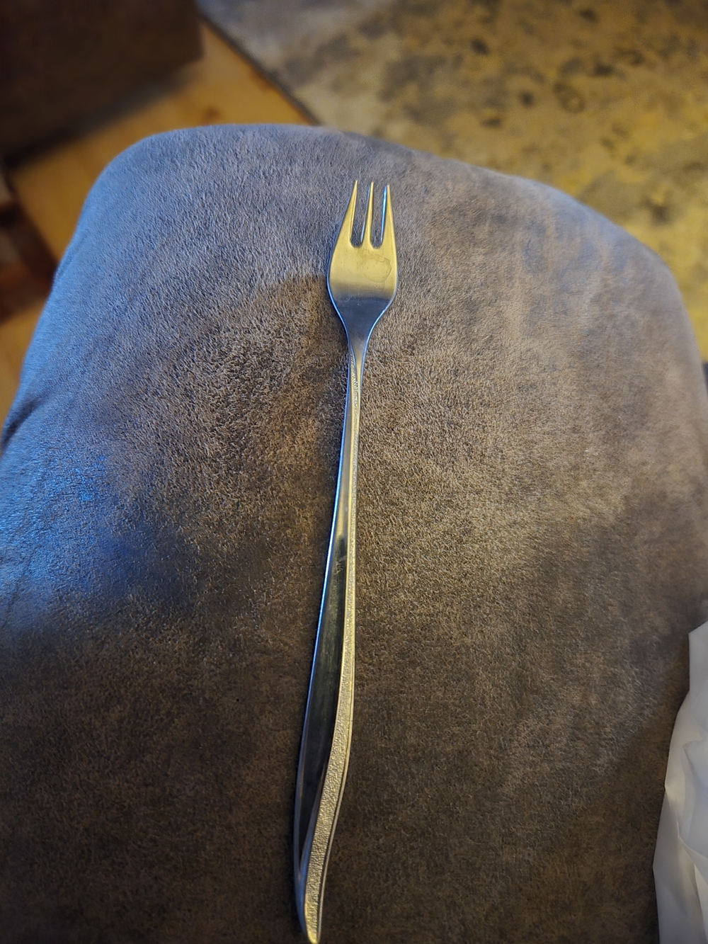 Oneida Silver Three-Tine Cocktail Fork